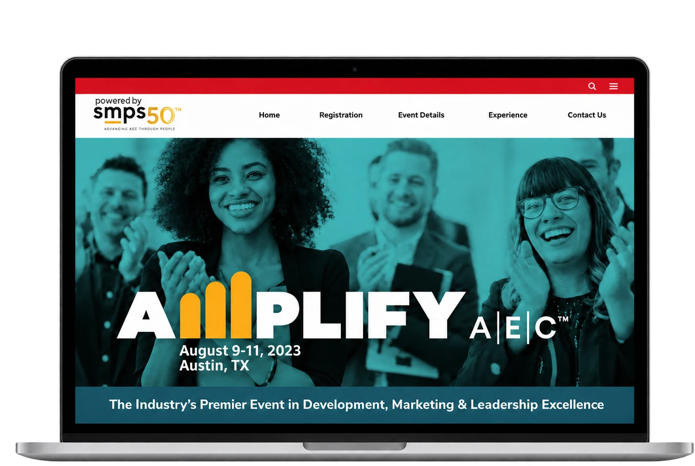 The AMPLIFY A/E/C conference homepage Sur-Ryl Marketing designed and built for SMPS